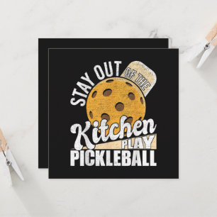 Convites Fique Fora da Cozinha Jogue Pickleball