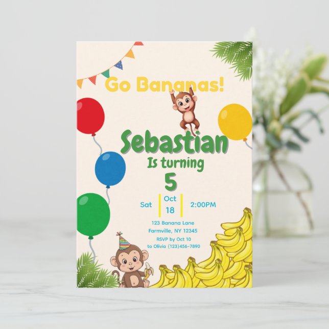 Convites Fique Louco - Um Monte de Diversão (Em pé/Frente)