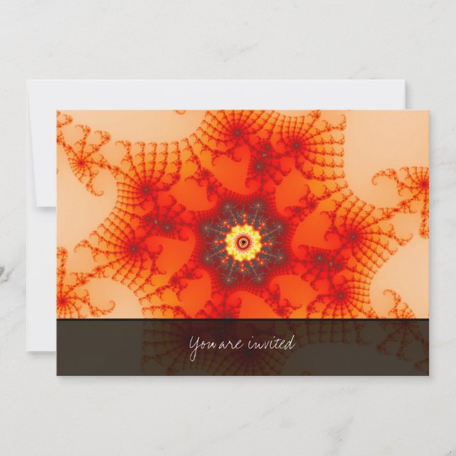 Convites Fire Web - Arte Fractal (Frente)