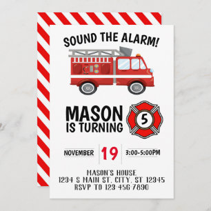 Convites Firecaminhão Birthday