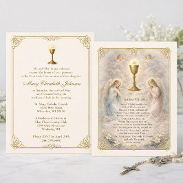 Convites First Communion Invitation Anima Christi