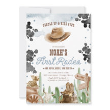 First Rodeo 1st Birthday Rustic Wild West