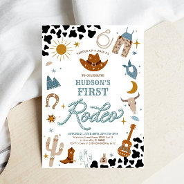 Convites First Rodeo Birthday Invitation