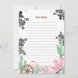 Convites First Rodeo Boho Wild West Time Capsule Cards