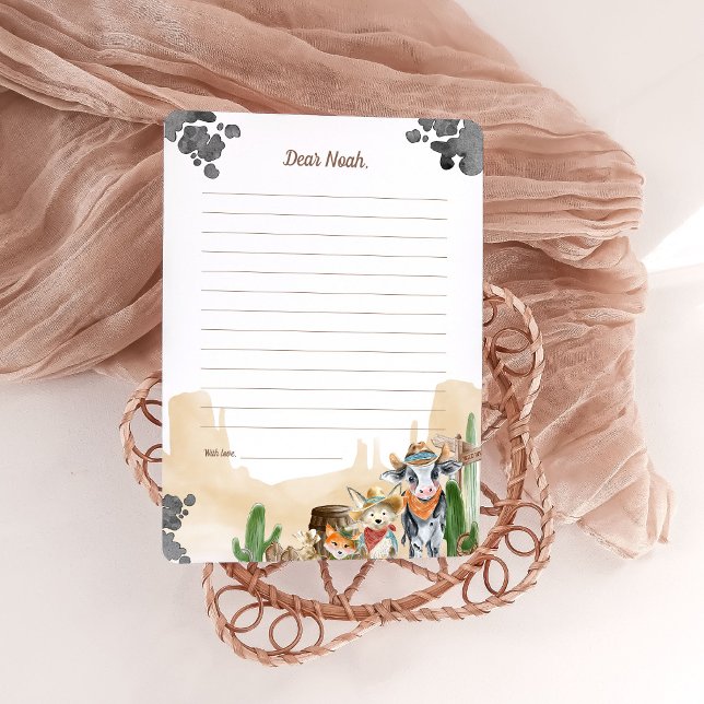 Convites First Rodeo Rustic Wild West Time Capsule Cards (Criador carregado)