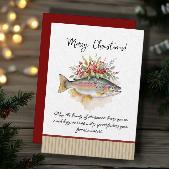 Convites Fishing Christmas Invites (Celebrate the holiday season with our Fishing-Themed Christmas Cards collection! )