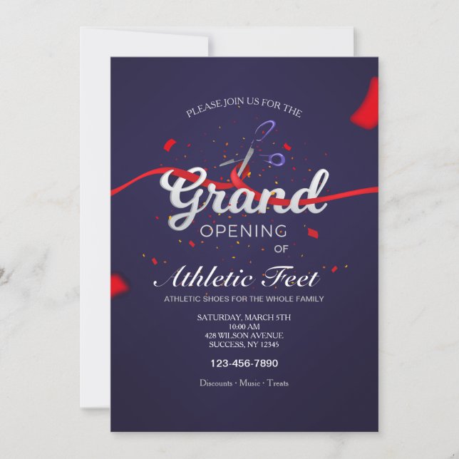 Convites Fita Corte Grande Abertura (Frente)