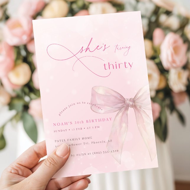 Convites Fita de Arco-íris com Aquarela Rosa Aniversário de (Criador carregado)