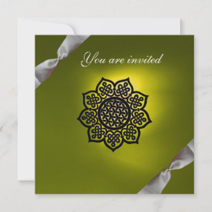 Convites fita de evento mágico branco amarelo champanhe