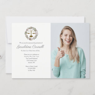 Convites Fita de Foto Rosa Blossom