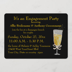 Convites Fita do pêssego do brinde de Champagne da festa d