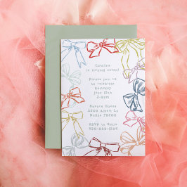 Convites Fitas e Arcos Festa de aniversario de meninas de A