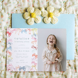 Convites Fitas e Arcos Festa de aniversario de meninas de f