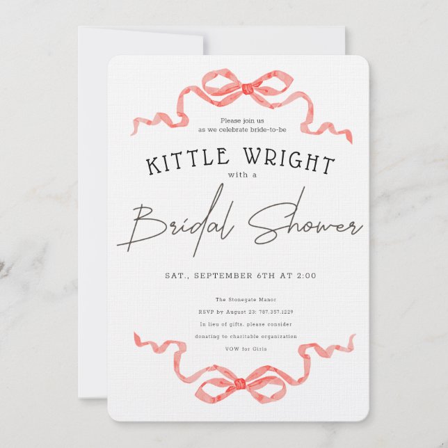 Convites Fitas e Chá de panela Romance (Frente)