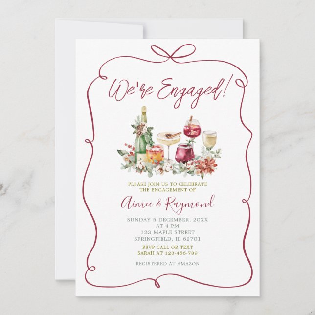 Convites Fizemos um jogo de coquetel de Natal (Frente)