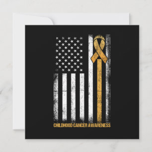 Convites Flag Childhood Cancer Awareness Gift