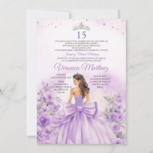 Convites Flair Floral Princesa Arco Doce 15 Anos