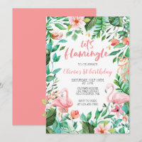 Flamingle Tropical primeiro aniversário flamingo