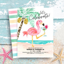 Flamingo Beach Party | Aniversário tropical