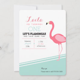 Convites Flamingo Birthday Invite