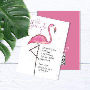 Convites Flamingo Bonito Cor de Água Cóstia Branca de Anive