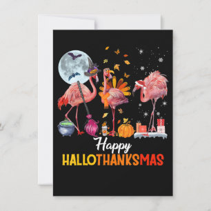 Convites Flamingo Flamingo, Dia de Ação de Graças, Natal