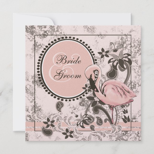 Convites Flamingo Paradise (Frente)