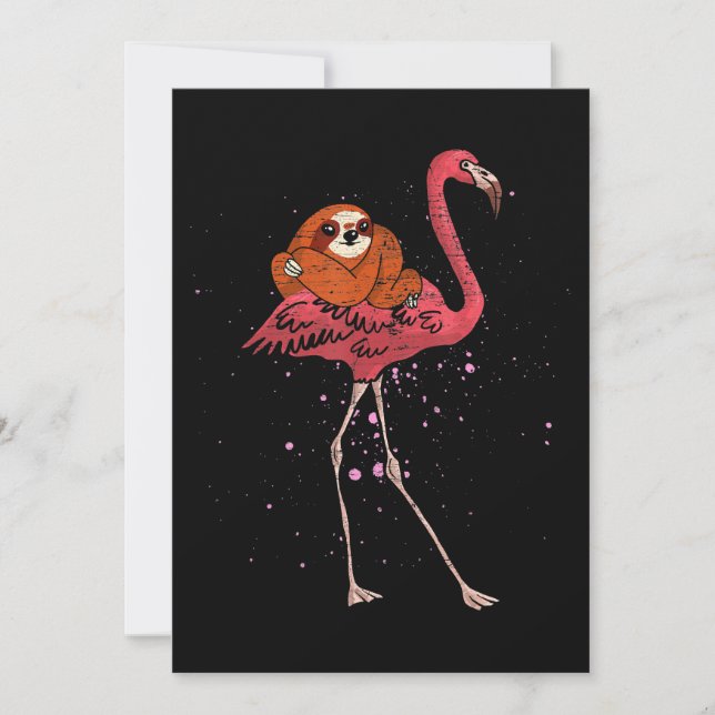 Convites Flamingo |Presentes de Amante de os animais de Lam (Frente)