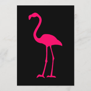 Convites Flamingo Rosa Brilhante