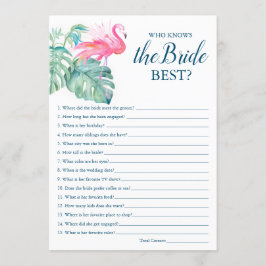 Convites Flamingo Rosa Que Conhece O Melhor Jogo Da Noiva