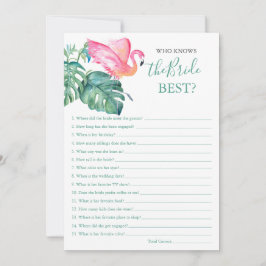 Convites Flamingo Rosa Que Conhece O Melhor Jogo Da Noiva