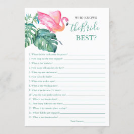 Convites Flamingo Rosa Que Conhece O Melhor Jogo Da Noiva