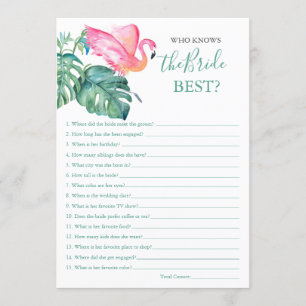 Convites Flamingo Rosa Que Conhece O Melhor Jogo Da Noiva