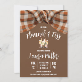 Convites Flannel & Fizz, Xadrez, Chá de panela de Champanhe