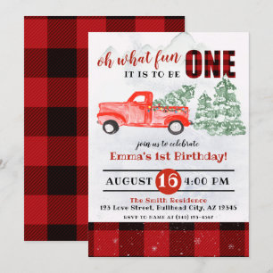 Convites Flannel Oh que graça é ser UM primeiro aniversario