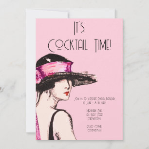 Convites Flapper Girl Cocktail Party