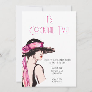 Convites Flapper Girl Cocktail Party