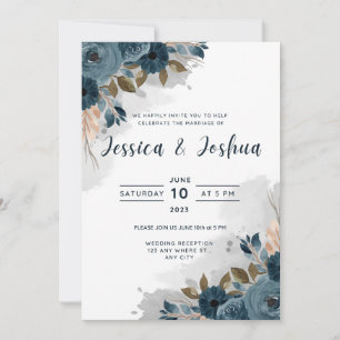 Convites Flat Invitation, Size: 5" x 7", Paper: Matte, Enve