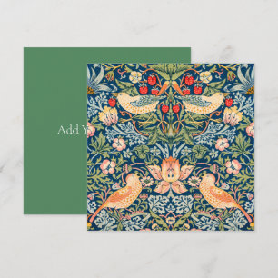 CONVITES FLATCARD: WILLIAM MORRIS: LADRÕES DE MORANGO