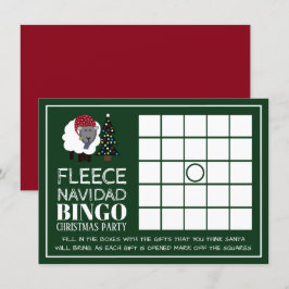 Convites Fleece Navidad, Bingo do Partido de Natal Espanhol