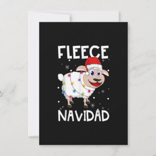 Convites Fleece Navidad Funny Feliz Ovelhas À Noite De Nata
