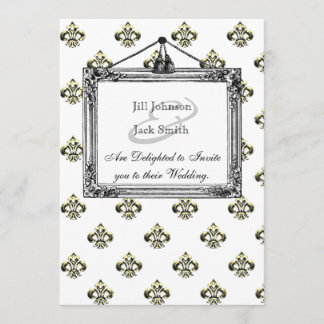 Convites Fleur de lis (Dourado)