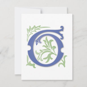 Convites Fleur-de-lis G Monograma