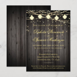 Convites Fleur de Lis Wood Lights | Casamento Russo