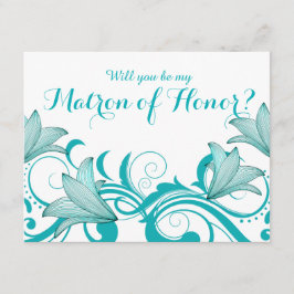 Convites Fleur de Lyrica Matron of Honor Request | chalé