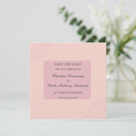 Convites Fleur de Satin Aniversário de Casamento Salve a Da