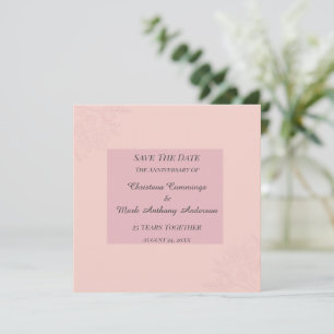 Convites Fleur de Satin Aniversário de Casamento Salve a Da