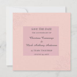 Convites Fleur de Satin Aniversário de Casamento Salve a Da