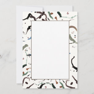 Convites flexíveis para Abstrato modernos elegante