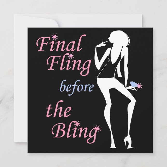 Convites Fling Final antes do Bling (Frente)
